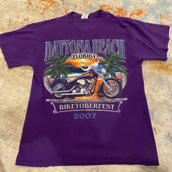 2007 biketoberfest daytona beach biker tee - Picture 3 of 3